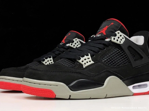 Official Maikesneakers RETRO 308497-060 BLACK JORDAN CEMENT 4 0805